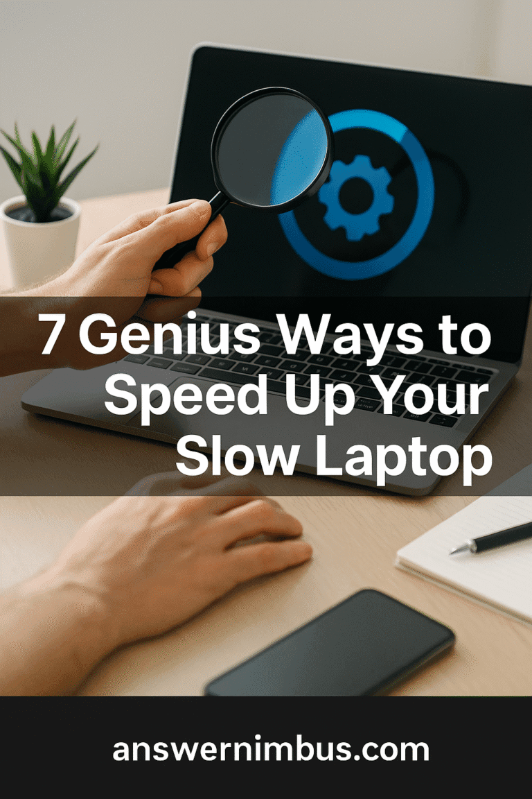 7 Genius Ways to Speed Up Your Slow Laptop