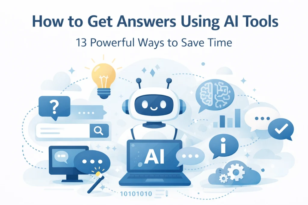 How to get answers using AI tools with 13 powerful ways to save time