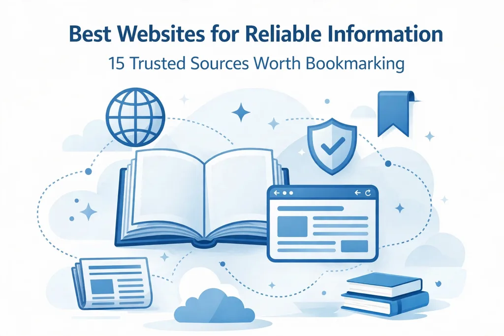 Illustration for the best websites for reliable information